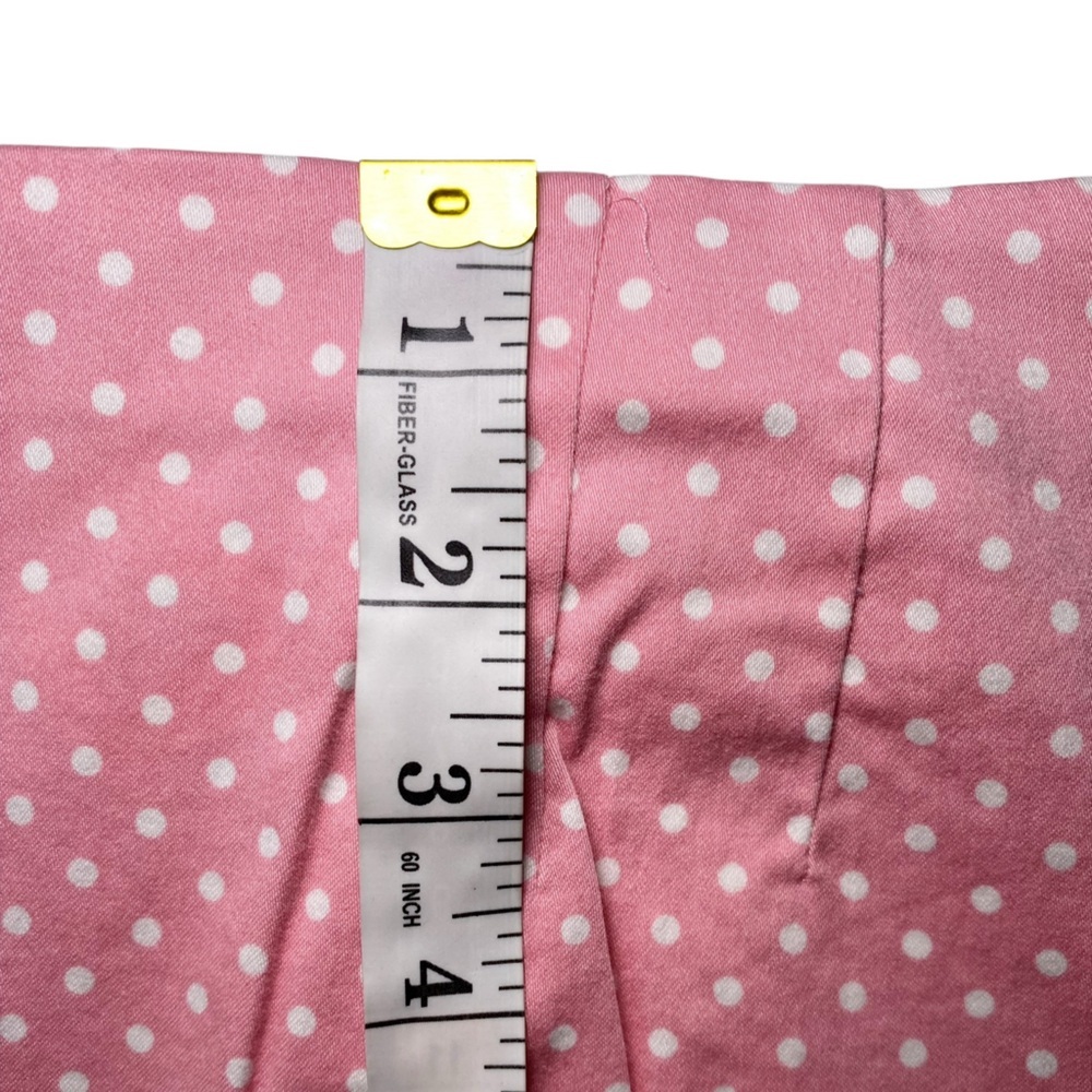 Retro Pink & White Polka Dot High-Waisted Pencil Skirt | Y2K Barbiecore Pin-Up - Picture 10 of 15